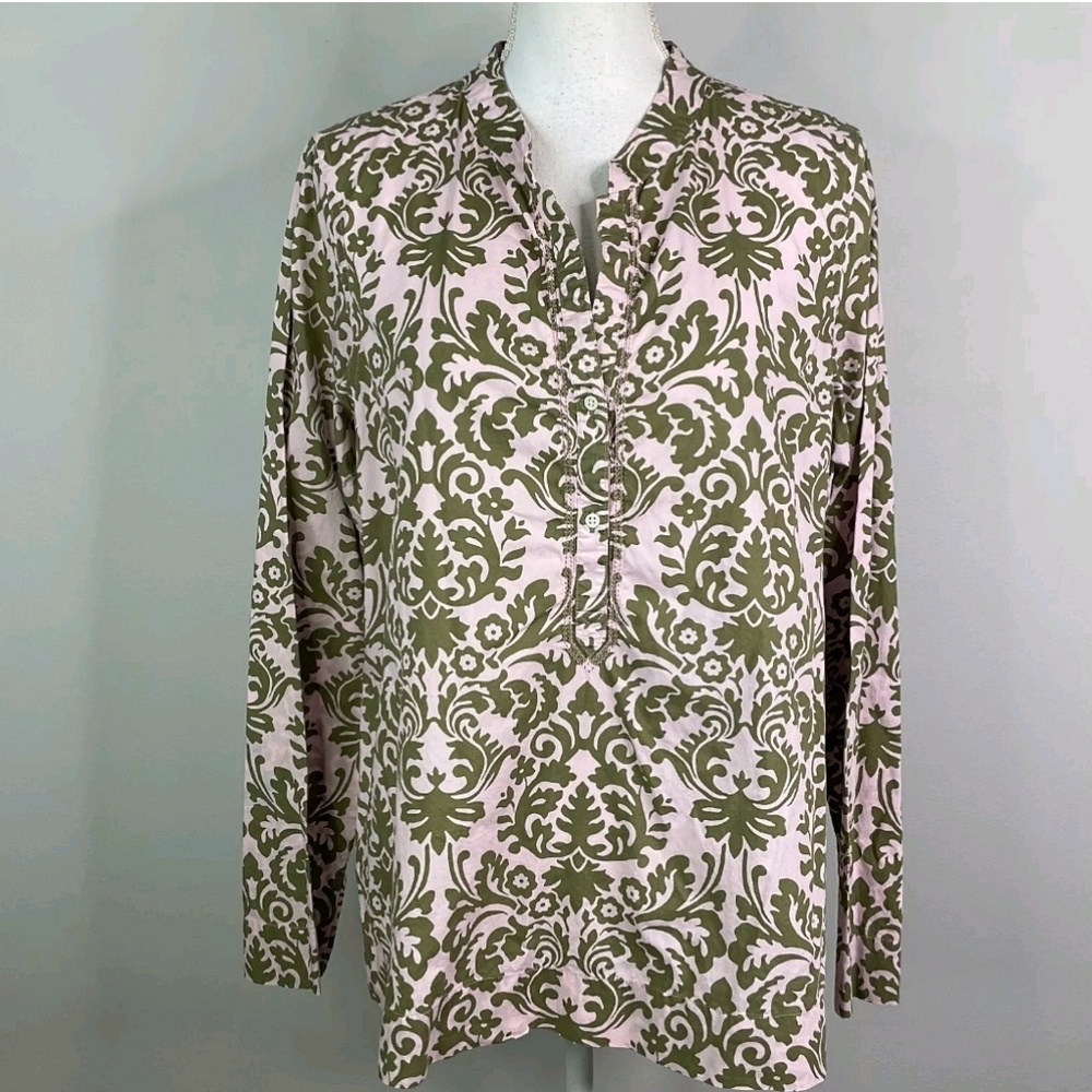 Womens Tommy Bahama Paisley Olive and Light Pink